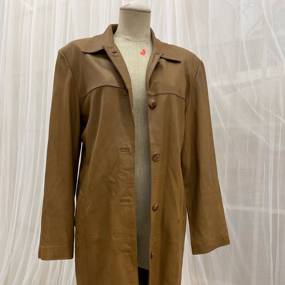 Mercedes Benz Camel Leather Jacket